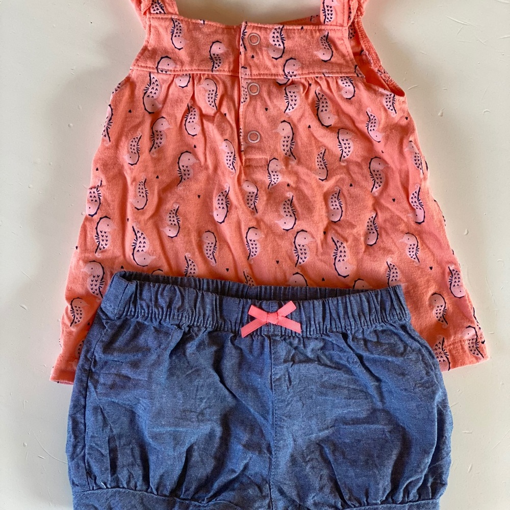 Super cute tee and short set